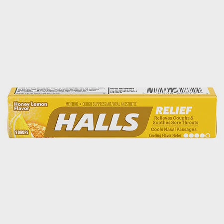 HALLS Relief Honey Lemon Flavor 9-DROPS