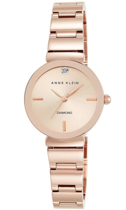 ANNE KLEIN Watch Women's Genuine Diamond Dial Bracelet 2434RGRG