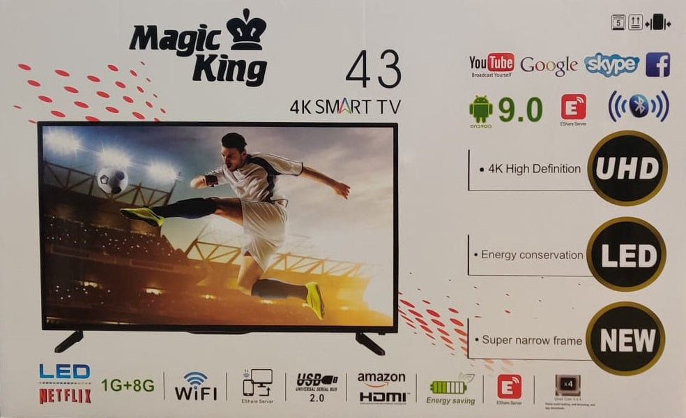 MAGIC KING Television 43" Smart LED 9.0 43D16C