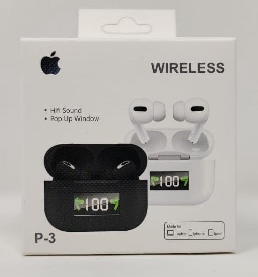 GENERIC Earpiece Bluetooth P-3 with Charging Case Wireless Pop Up