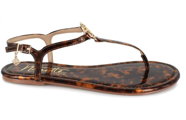 NANETTE LEPORE Footwear Nanette Women's Taylor Flat Sandal Tortoise