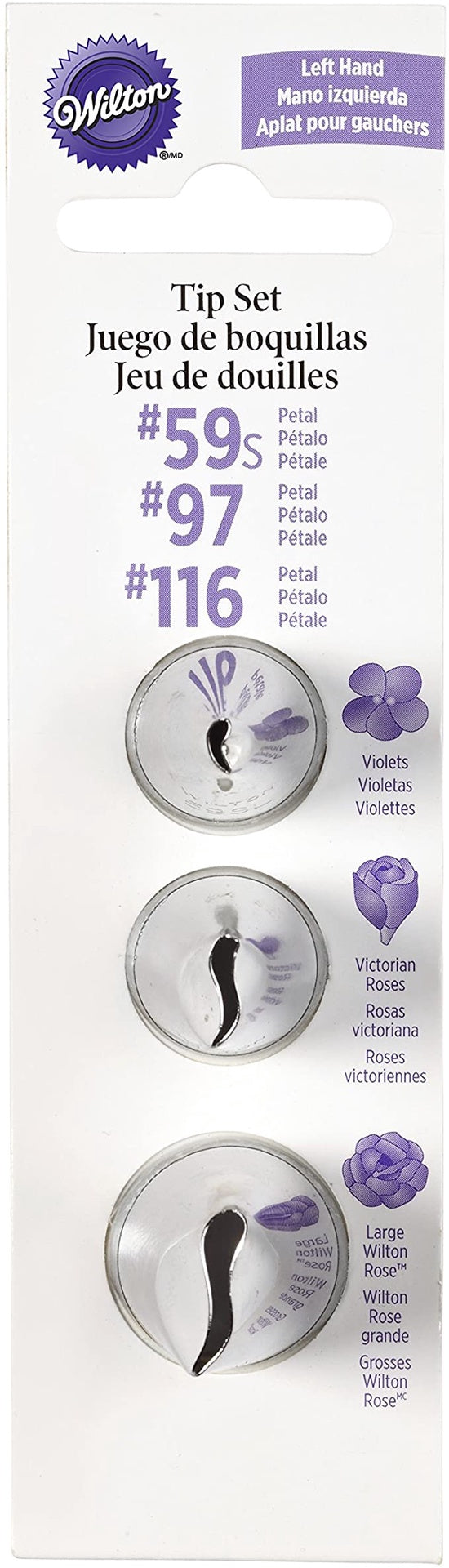 WILTON Baking Tip Set #59 #97 #116 418-612