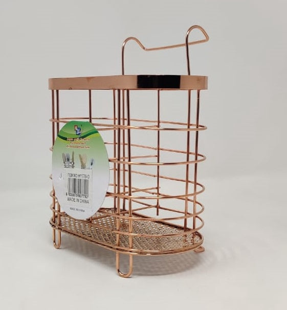 GENERIC Spoon Rack Kitchen Holder Caddy HY779-D Rose Gold