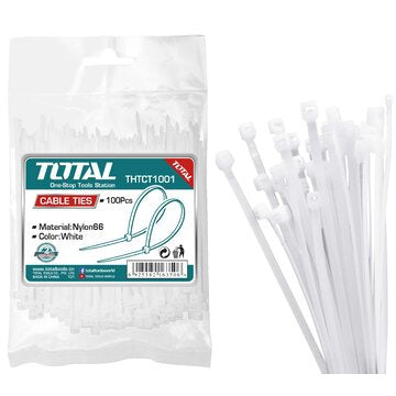 TOTAL Cable Tie 2.5 X 100MM THTCT1001 100PCS Pack