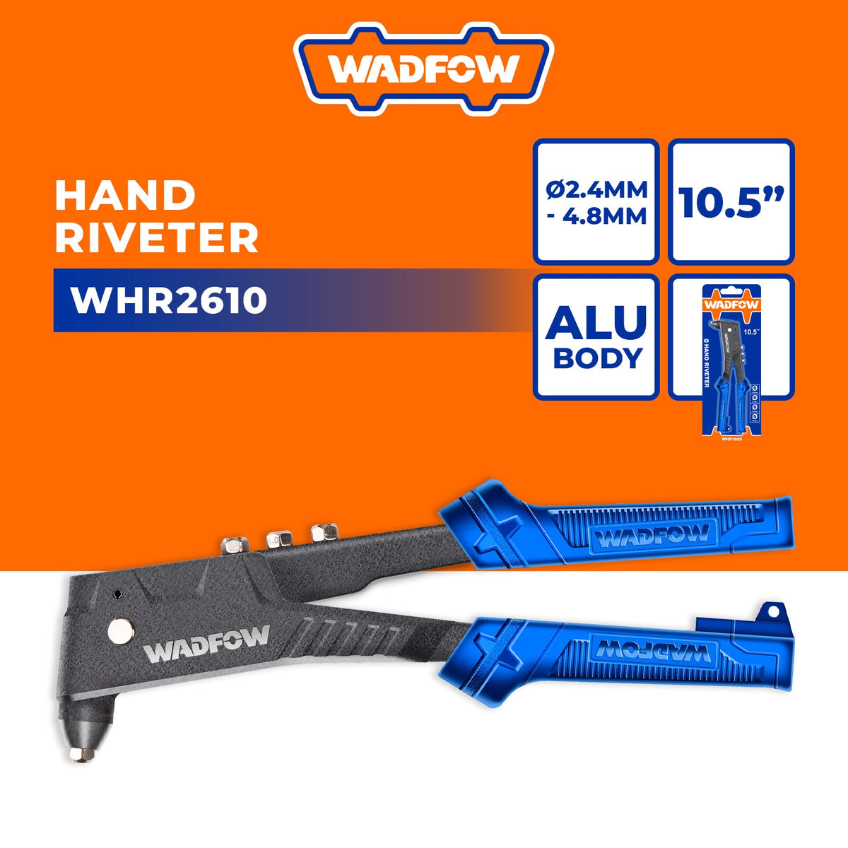WADFOW Rivet Gun 10.5" WHR2610 Hand Riveter