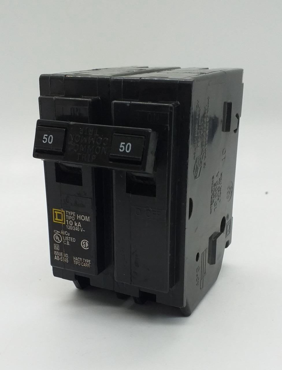SQUARE D Breaker 50AMPS D/POLE