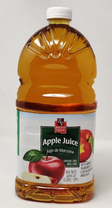 BEST VALUE (FOOD) Best Value Apple Juice 64OZ 1.89L