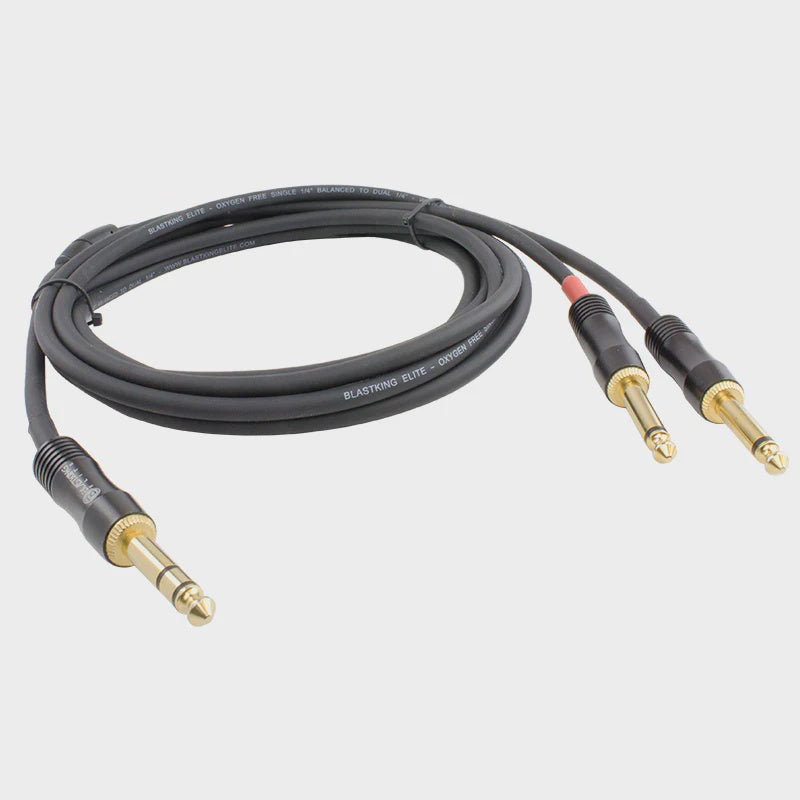 BLASTKING Lead 1 1/4 Male Stereo to 2 1/4 Male Mono 15' IBKE-CQB2QU-15