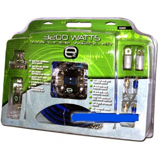 E2 Amplifier Wire Kit Car E3200 3200W Extreme