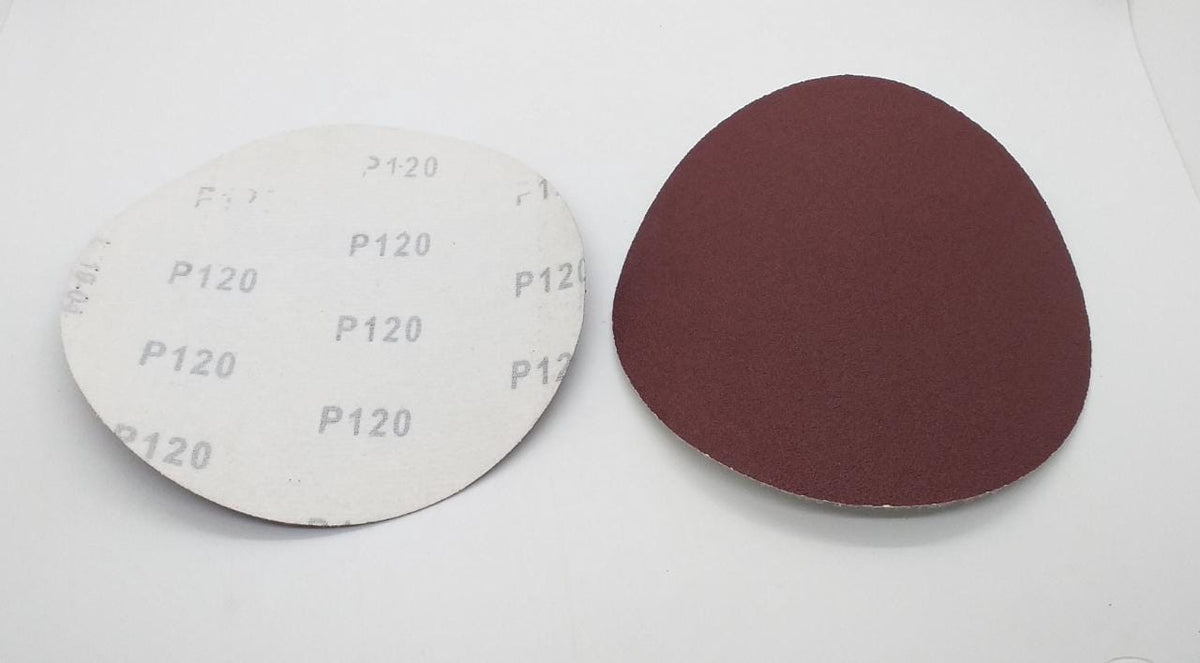 Sand Disc Velcro 6" P120 White Back