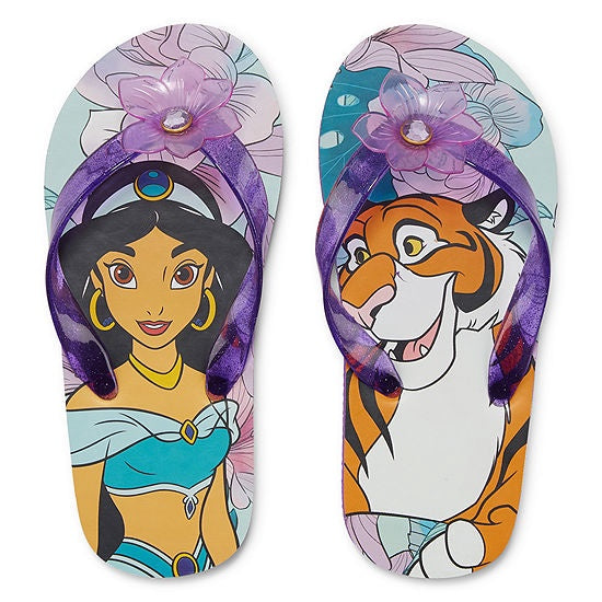 DISNEY Clothing Jasmine FLIP-FLOPS Size: 11/12