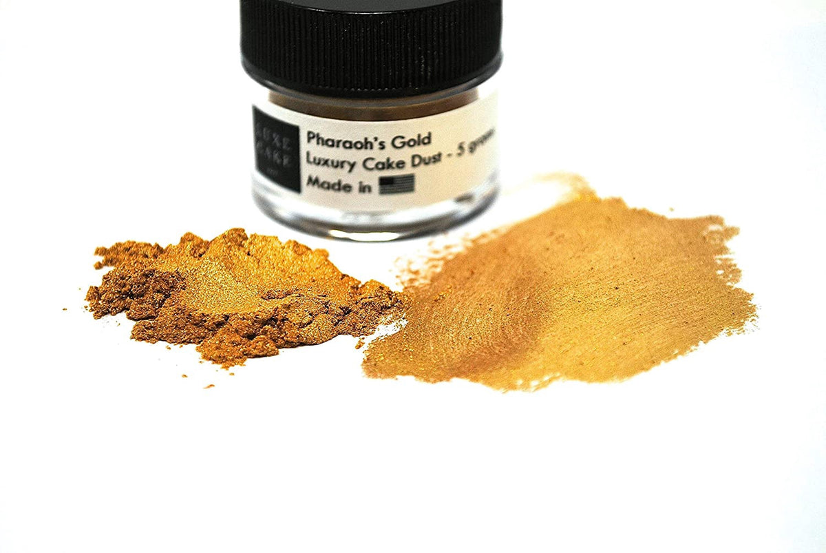 Baking Edible Gold Dust Pharaoh's Gold Edible Cake Luster Dust, 5 Grams, Usa Made