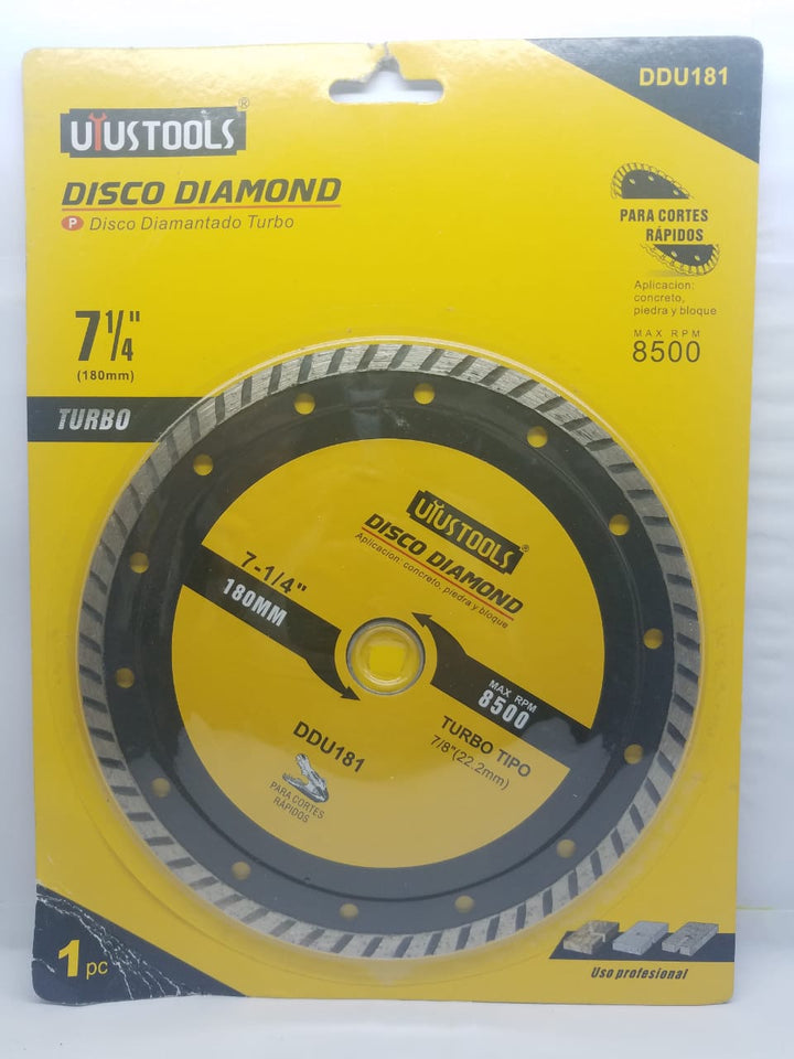 UYUSTOOLS Disc 7 1/4" DDU181 Cutting