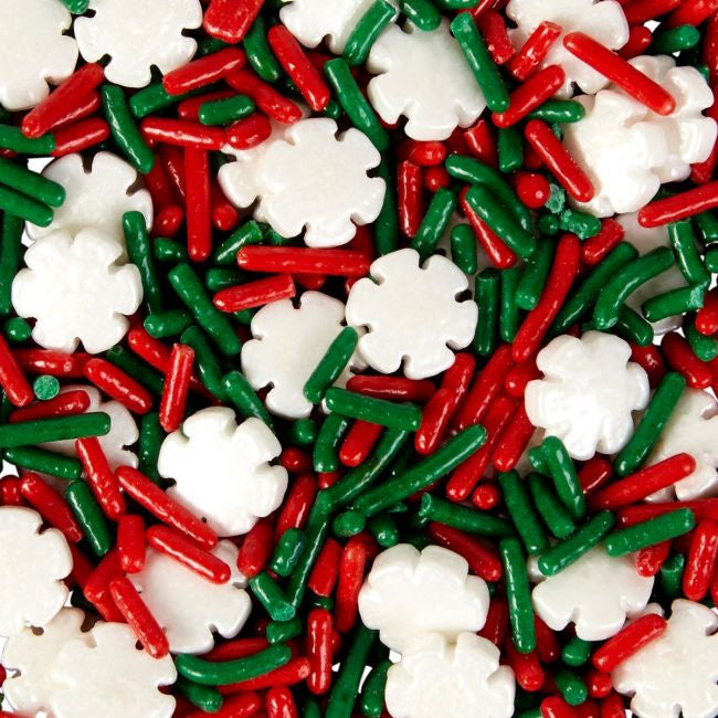 WILTON Baking Sprinkles Jimmies Mix Holiday 3.88OZ 110G 710-7665