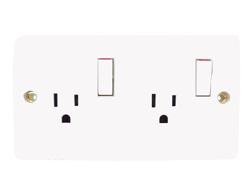 CRABO Switch Socket Outlet Duplex 15AMPS Double CXE7047 Cronexrabo