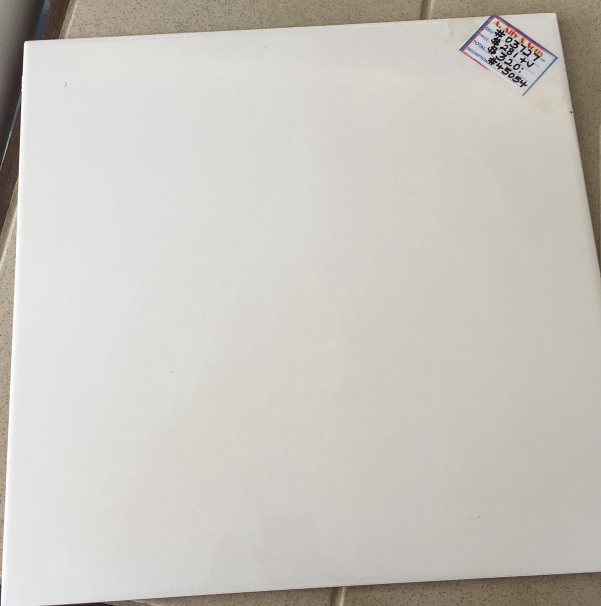 Tile Ceramic 18X18 White #45054