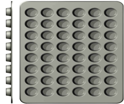 WILTON Muffin Pan 2105-6746 48 Cavity Mini