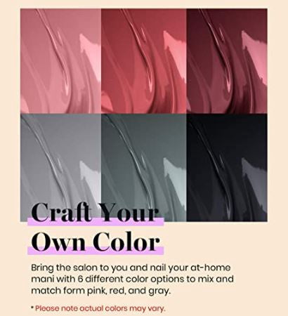 BEETLES Nail Gel Polish Set - Nude Gray Pink 6 Manicure Kit