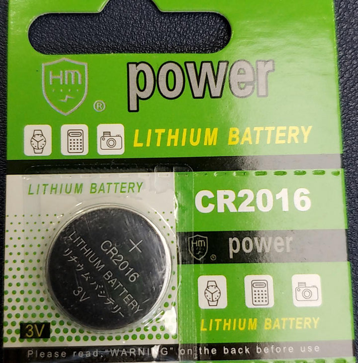 HM POWER Battery Lithium Coin CR2016 Hmpower Sold Each