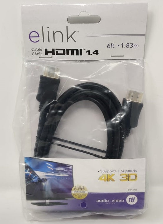 ELINK Lead Hdmi - Hdmi 6' 1.83M 1.4 CV-170 4K 3D
