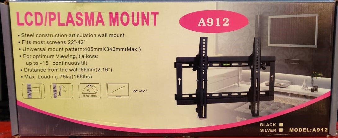 TV Wall Bracket 22"-42" LCD/PLASMA A912 Mount