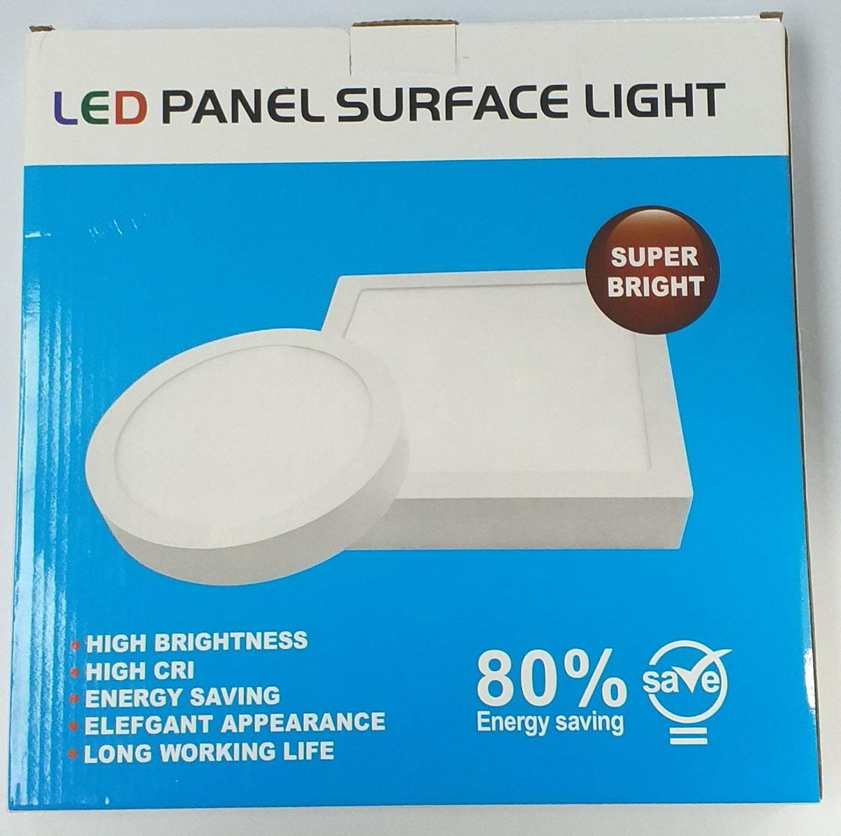 Light LED Panel 25W Round White Surface