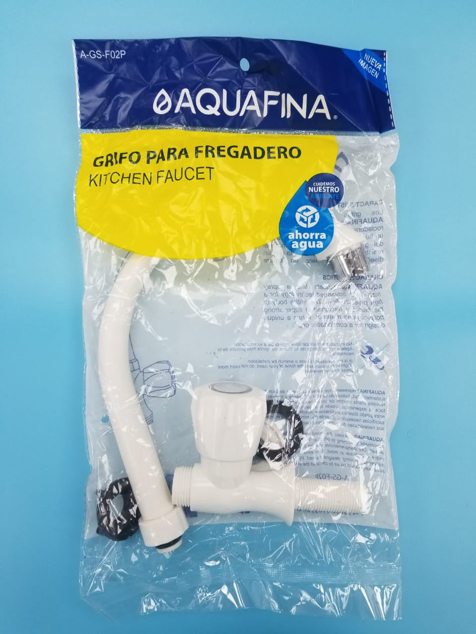 AQUAFINA BLUE Goose Neck Faucet 1/2" Plastic Aquafina A-GS-F02P
