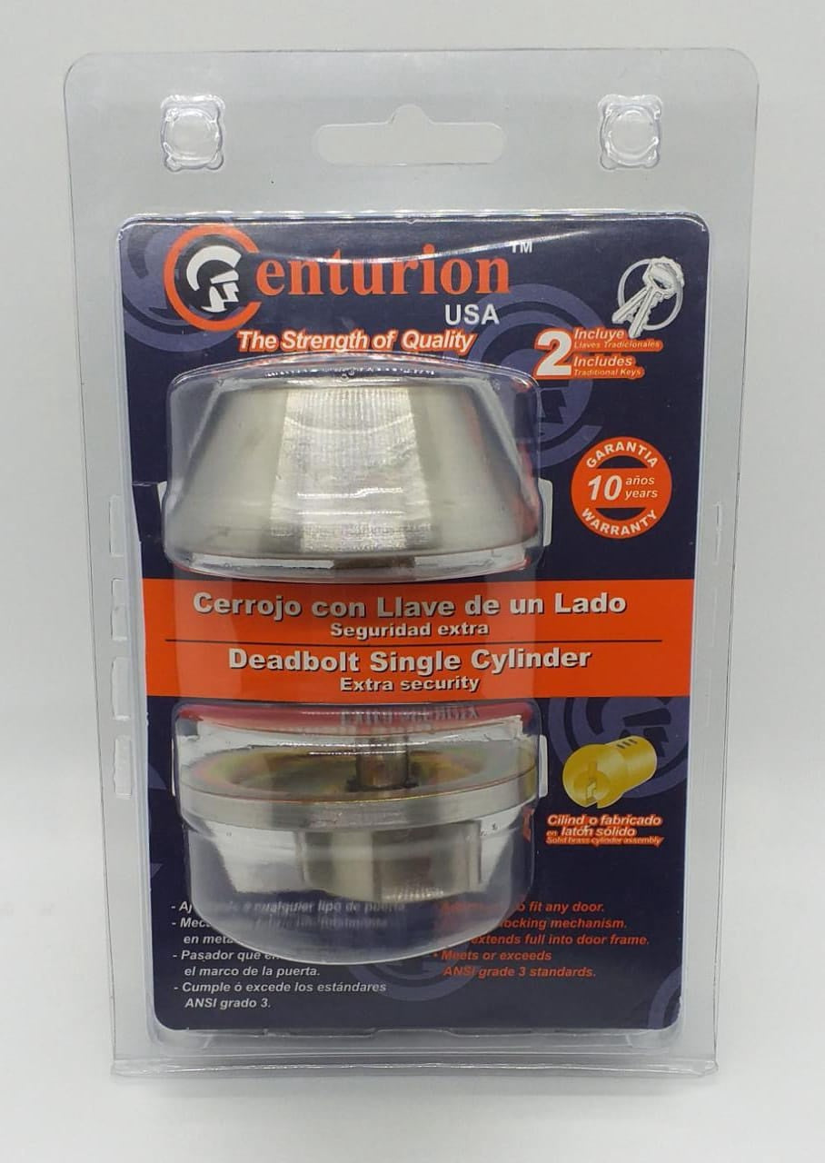 CENTURION Lock Deadbolt Single ID101SS Stainless Steel