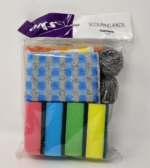 GENERIC Scouring Pads Cleaning Kit 11PCS Oks OKS-8811