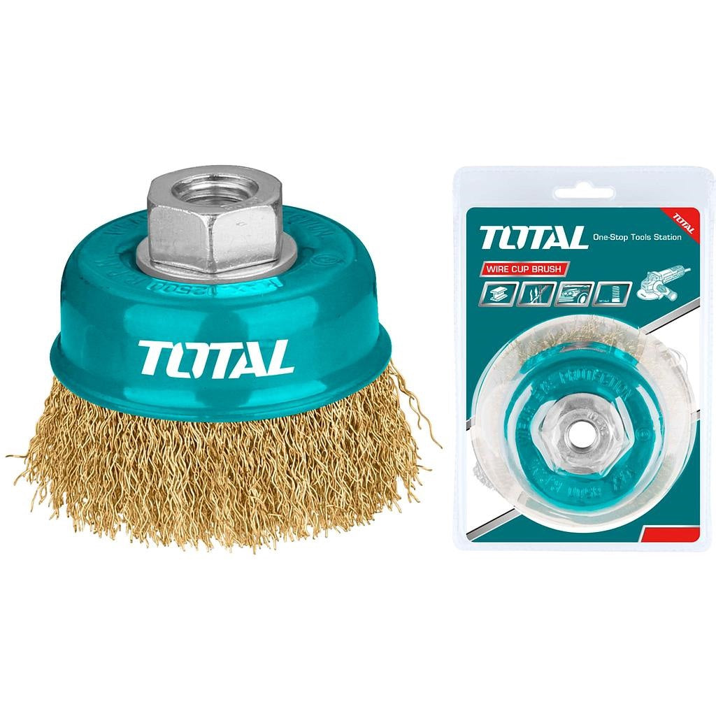 TOTAL Wire Brush Cup 4" UTAC31041 100MM