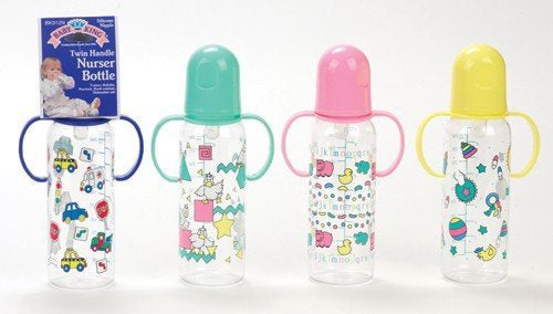 BABYKING Baby Bottle 9OZ Printed Twin Handle Nurser BK504 Bpa Free