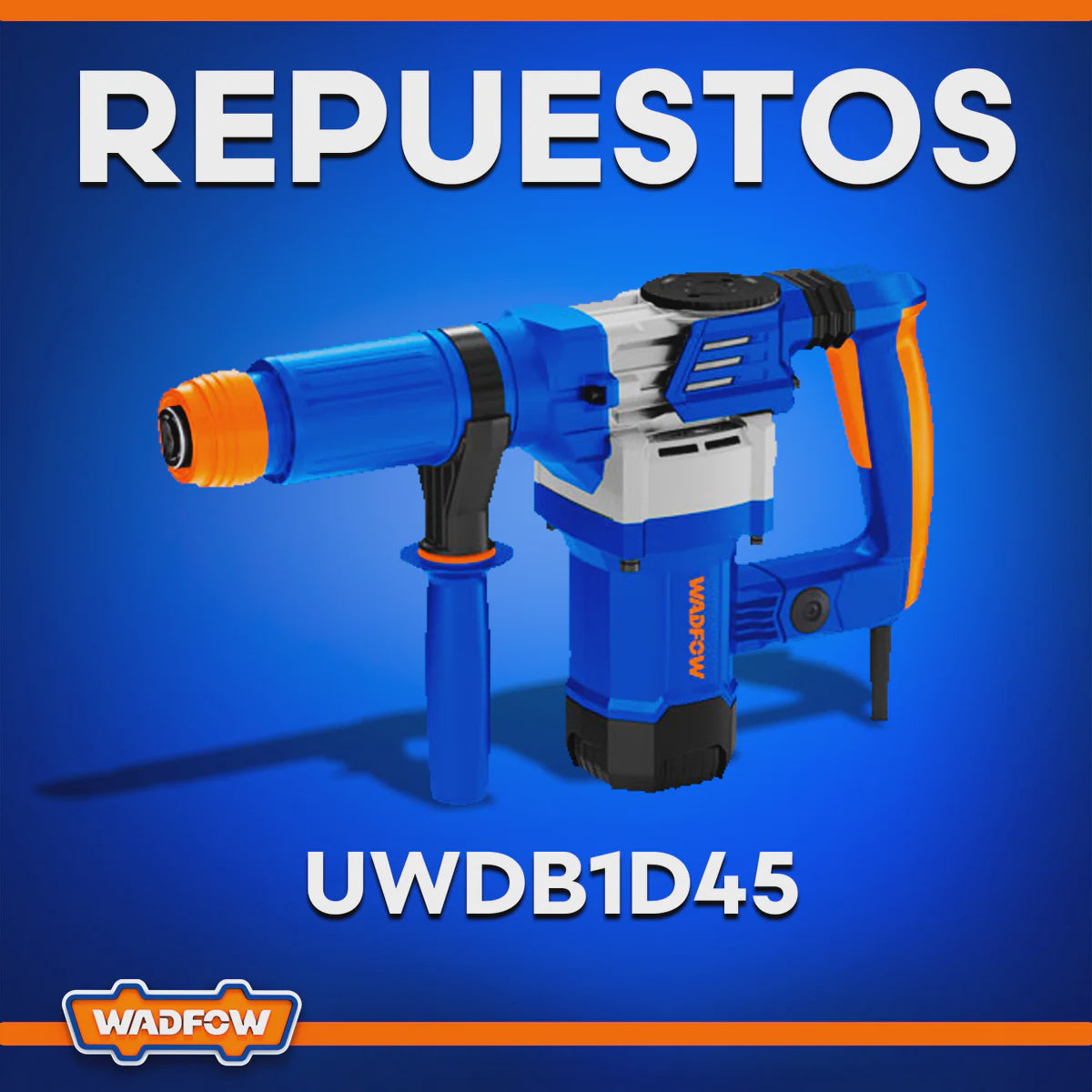 WADFOW Drill Gun UWDB1D45 Demolition Hammer 1300W