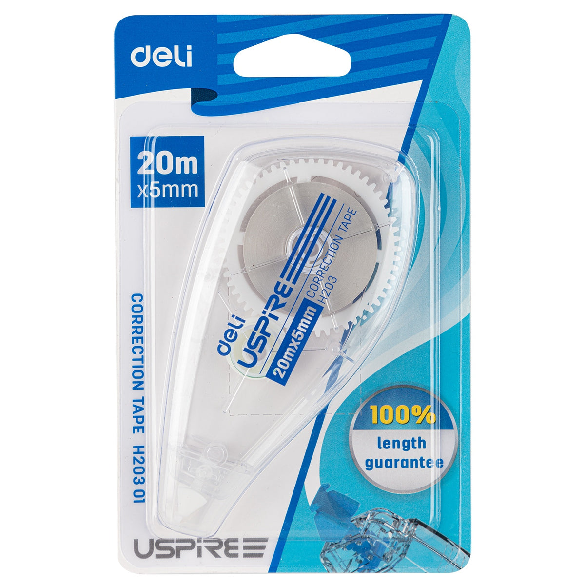 DELI Stationery Correction Tape H203 01 H20301 Uspire 20M X 5MM