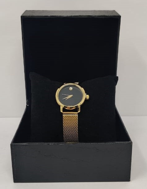 GENERIC Watch Fashion Women Gold with Mesh Strap