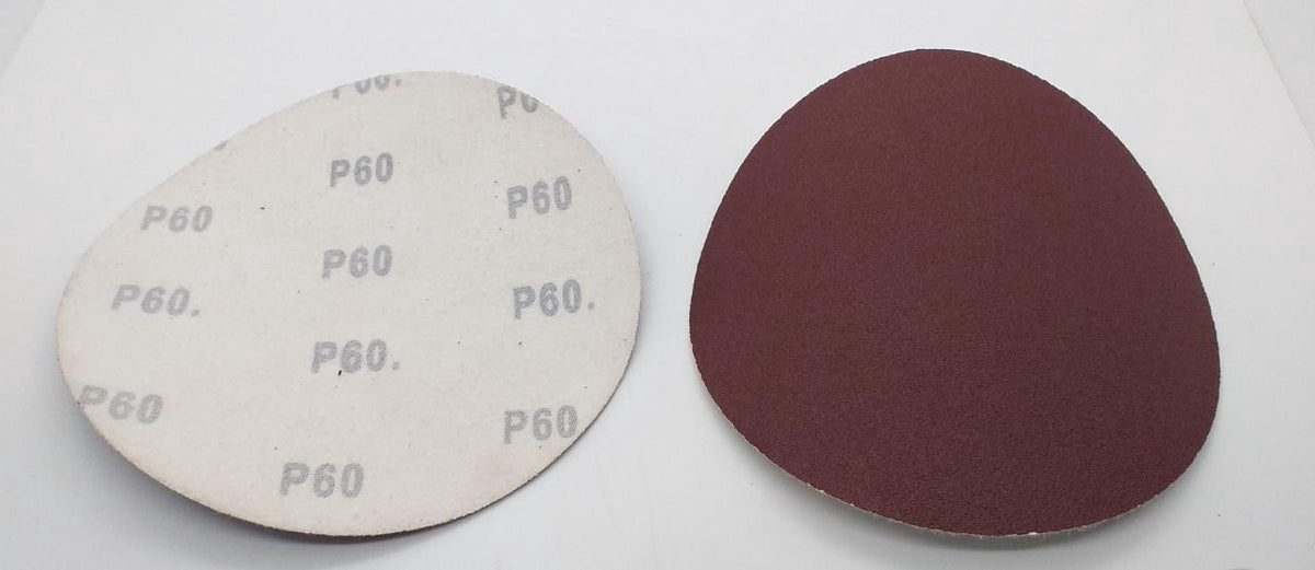Sand Disc Velcro 6" P60 White Back