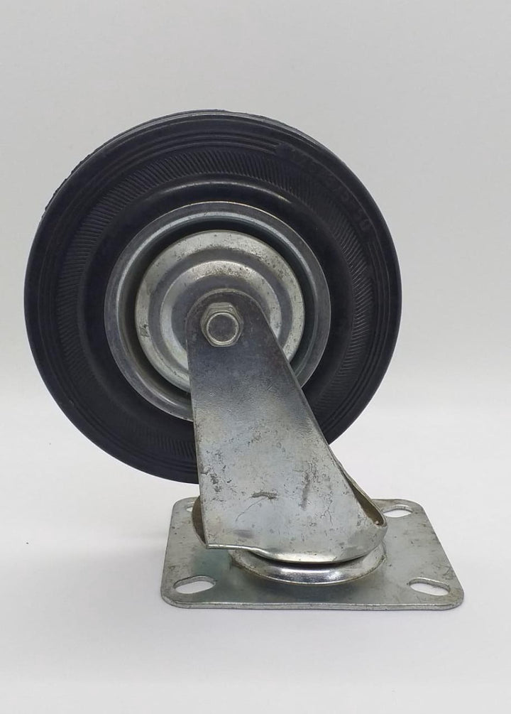 Wheel Coaster 5" Swivel Black Ferrawyy 125/375-50