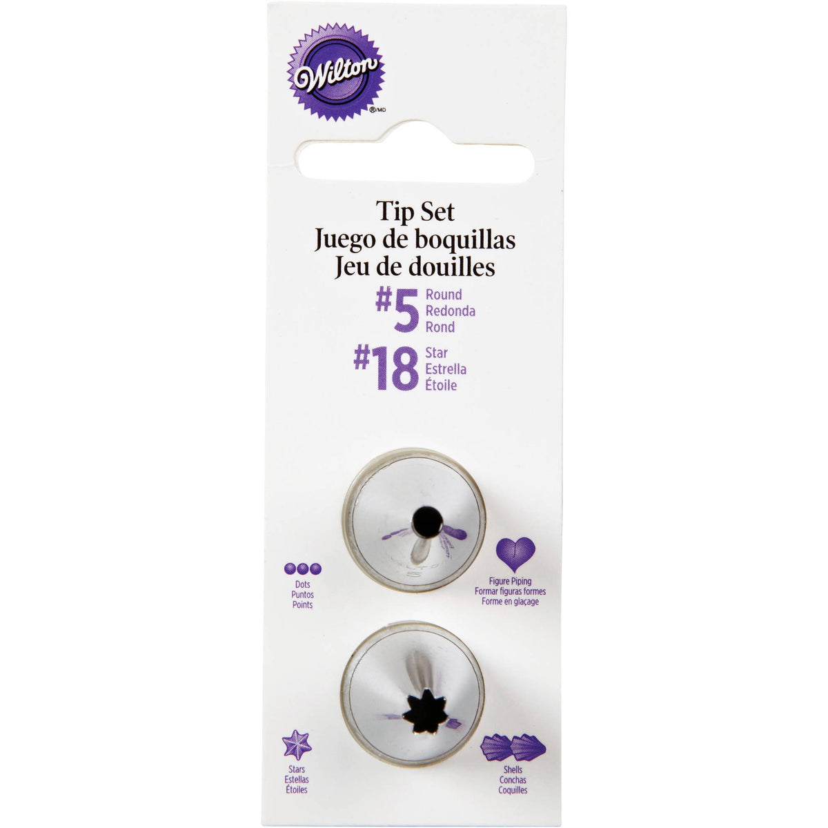 WILTON Baking Tip Set #5 #18 418-185