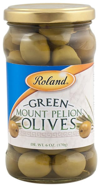 ROLAND (FOODS) Roland Green Mount Pelion Olives 6.7OZ 190G