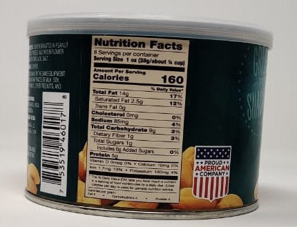 IMPERIAL Nuts Roasted Whole Cashews Salted 8OZ 227G