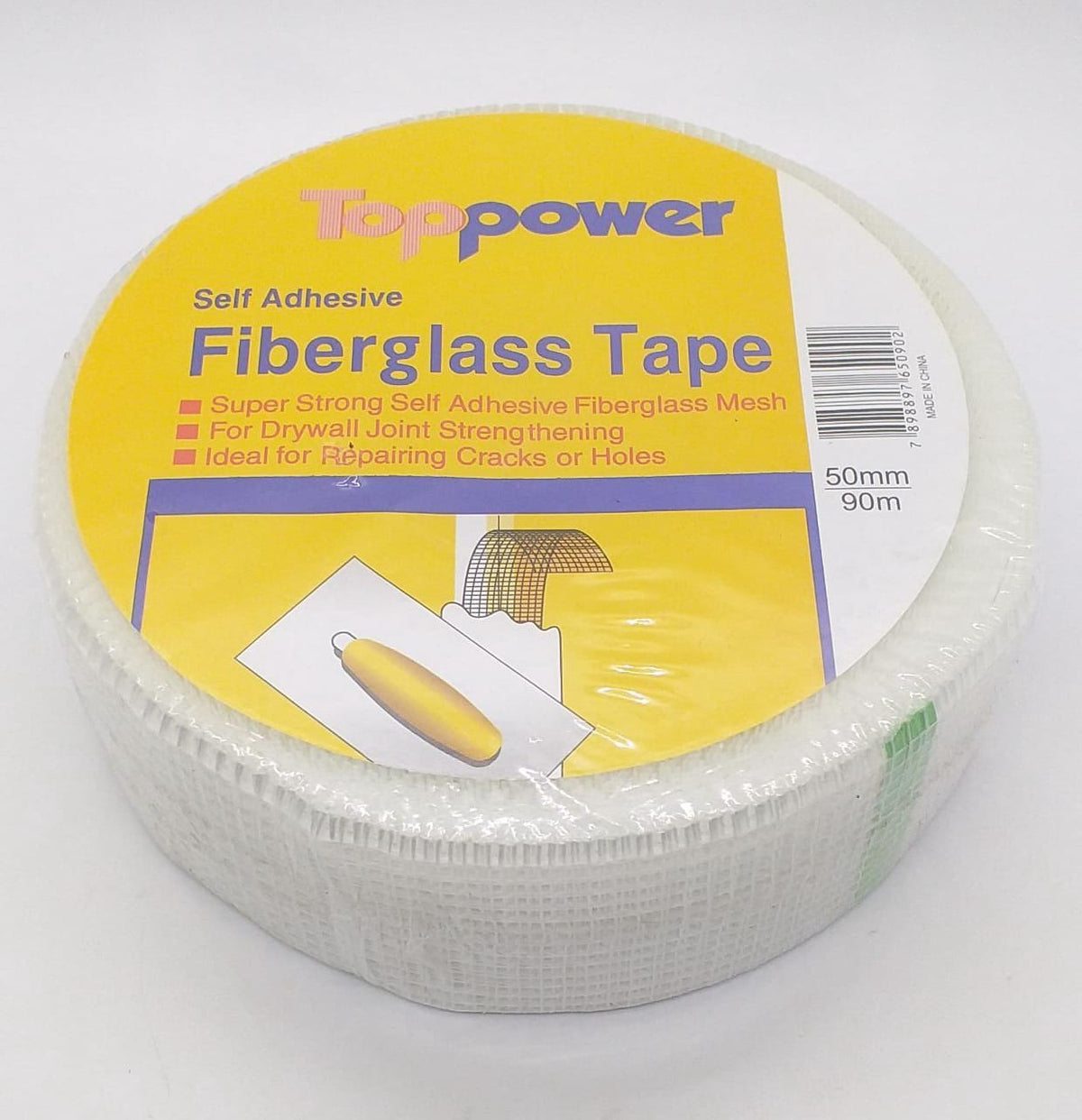 TOPPOWER Gypsum Tape Net Fiberglass Tape 90M