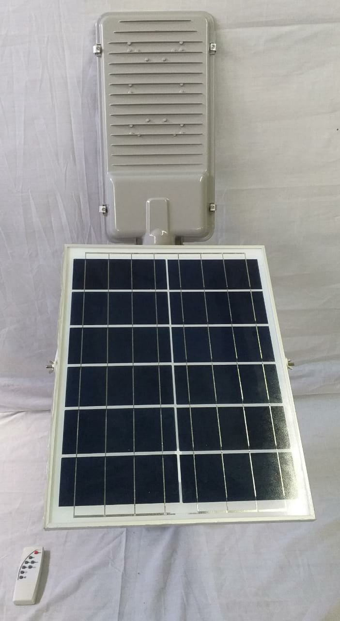 Light LED Post 100W with Solar Plate Grey Tgd 6PANEL