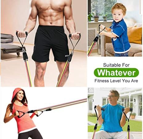 SENYMIN Gym Resistance Band 9PCS Kit