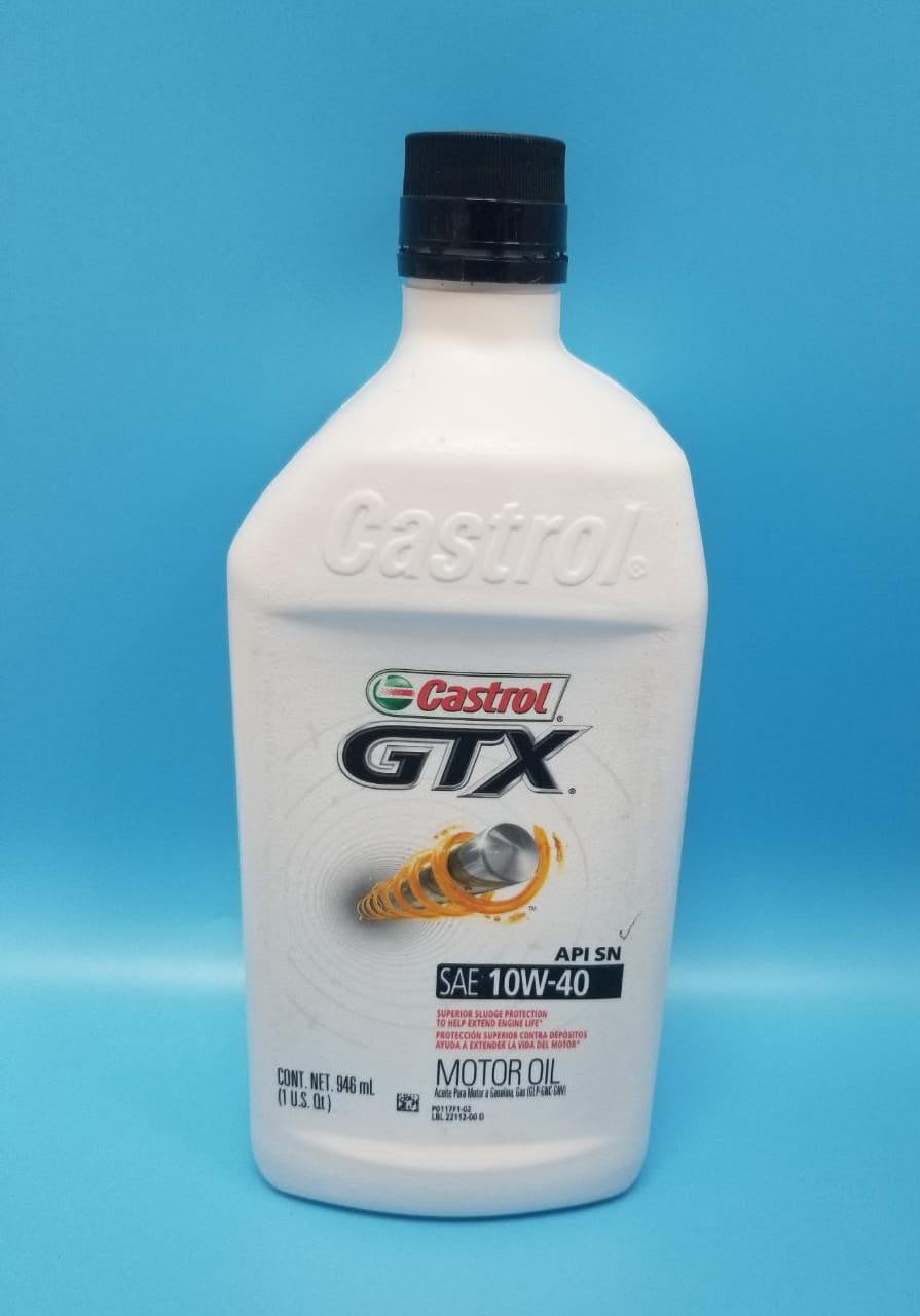CASTROL Oil Gtx Sae 10W40 1 Qts.