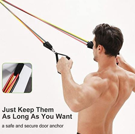 SENYMIN Resistance Band 9PCS Set Fitness Band Gym
