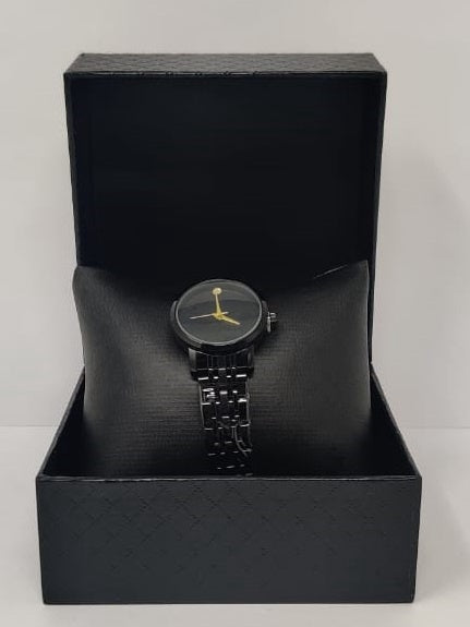 GENERIC Watch Fashion Women Black with Metal Strap Fine