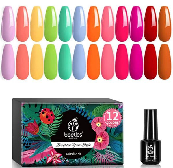 BEETLES Nail Gel Polish Set 12 Pcs Soak Off 629-640