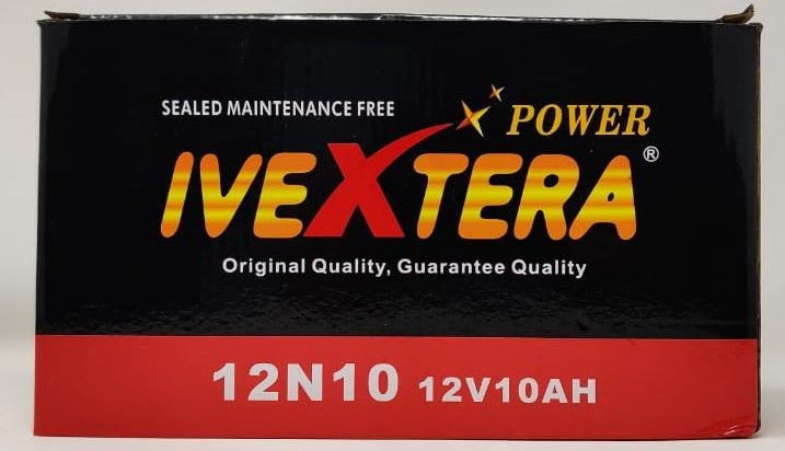 M/CYCLE Battery Power Ivextera 12N10AH 12V 10A