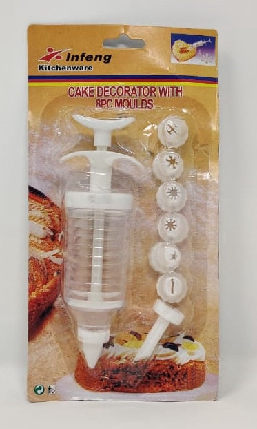 GENERIC Cake Decorator with 8PC Moulds KAW-085 Kitchenware Infeng
