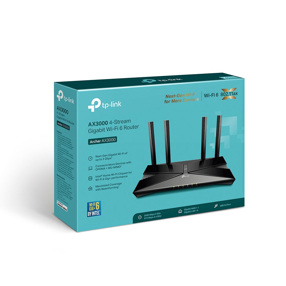 TP-LINK Computer Router Archer AX3000 WIFI 6