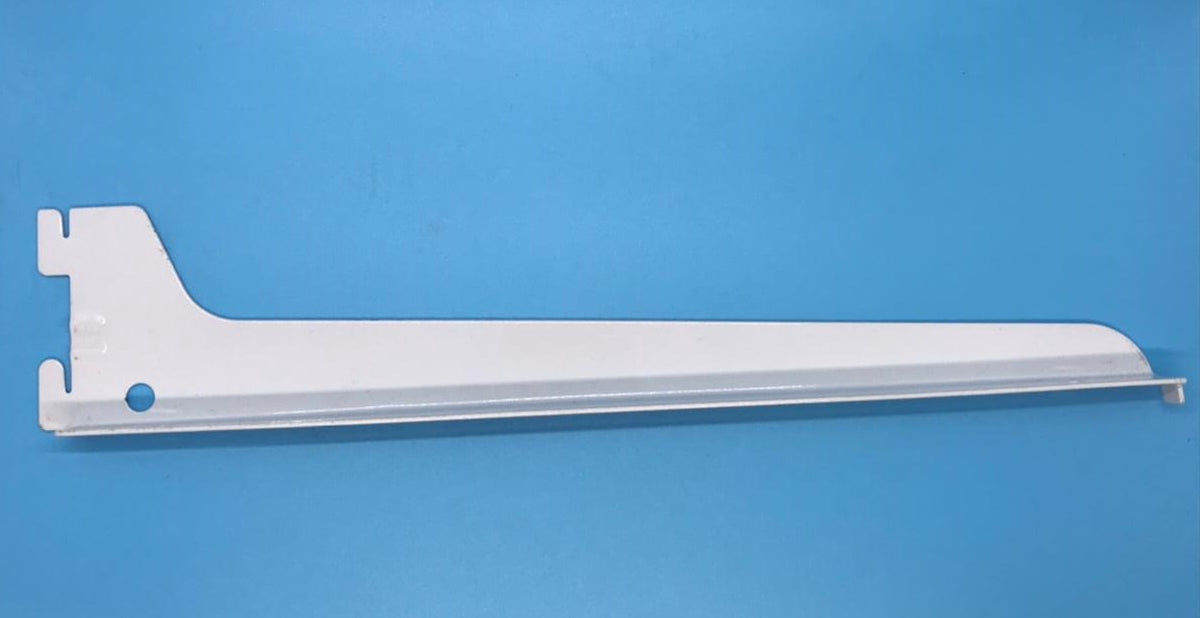 Metal Strip Hook Bracket 12" #10432 H/D White Each